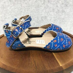 Monkey Feet Shoes Toddler Girl Size 12-18m Blue Armed Forces Marines Army Navy